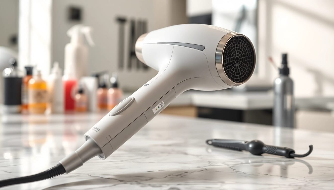Laifen se Haartrockner in elegant Umgebung mit modernem Design und Funktionen
