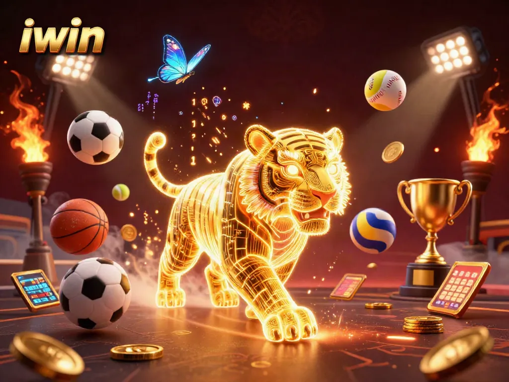 Win big while playing iwin's illuminated digital casino with dynamic sports elements.