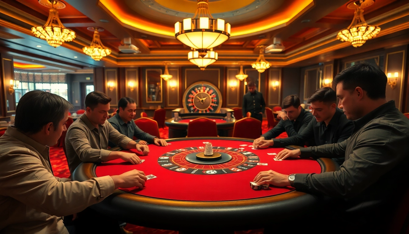 Golisimo Germany präsentiert ein aufregendes Spiel am Pokertisch im Casino.