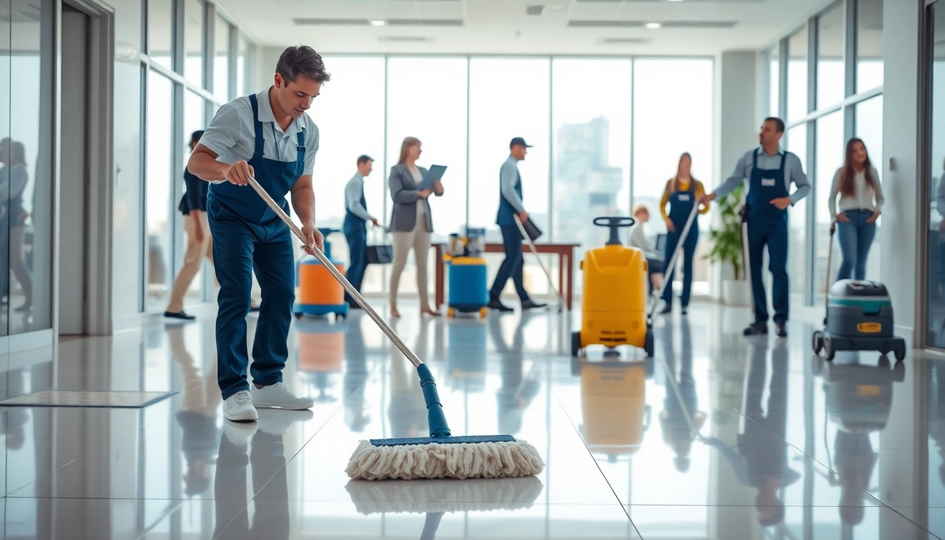 Effektive Gebäudereinigung Ulm durch ein professionelles Team in modernen Büros.