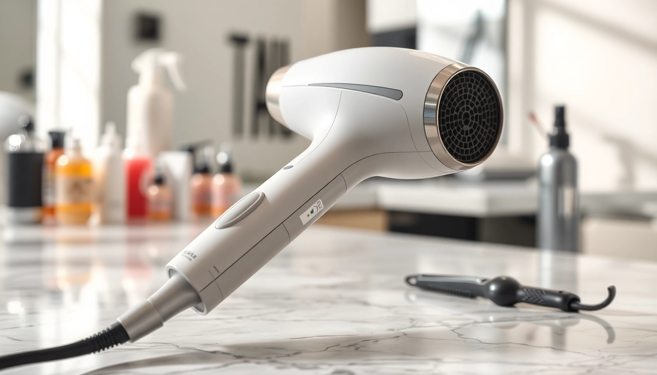 Laifen se Haartrockner in elegant Umgebung mit modernem Design und Funktionen