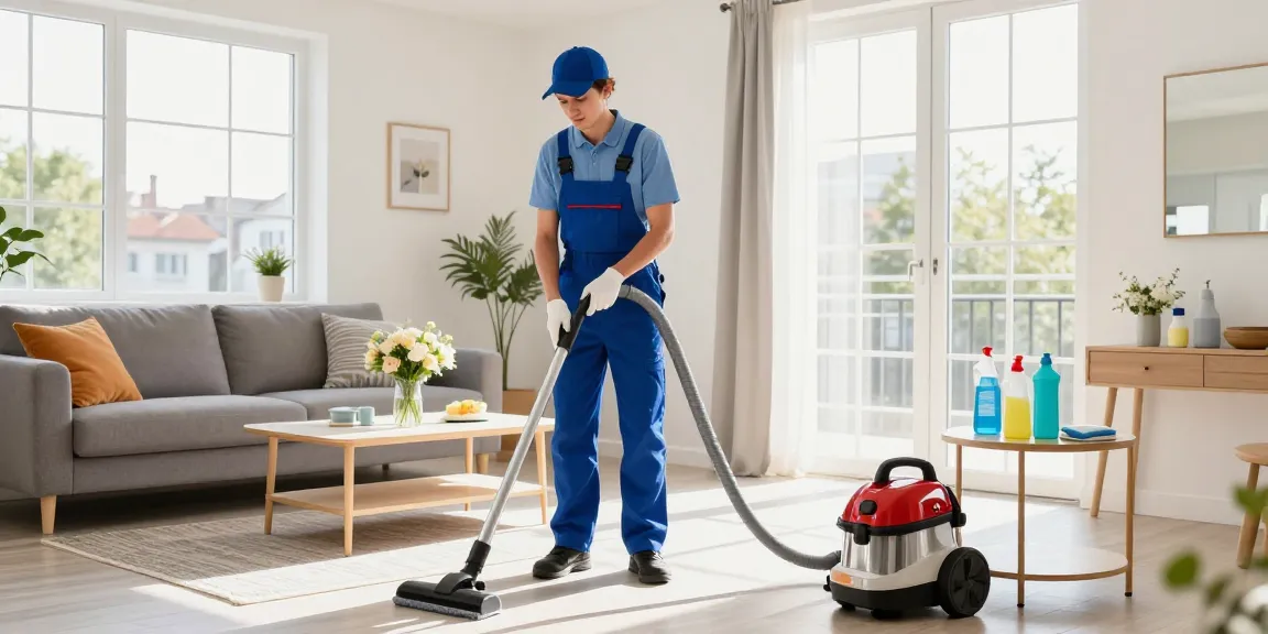 Professional woonungsreinigung bern service in a bright, clean living room.