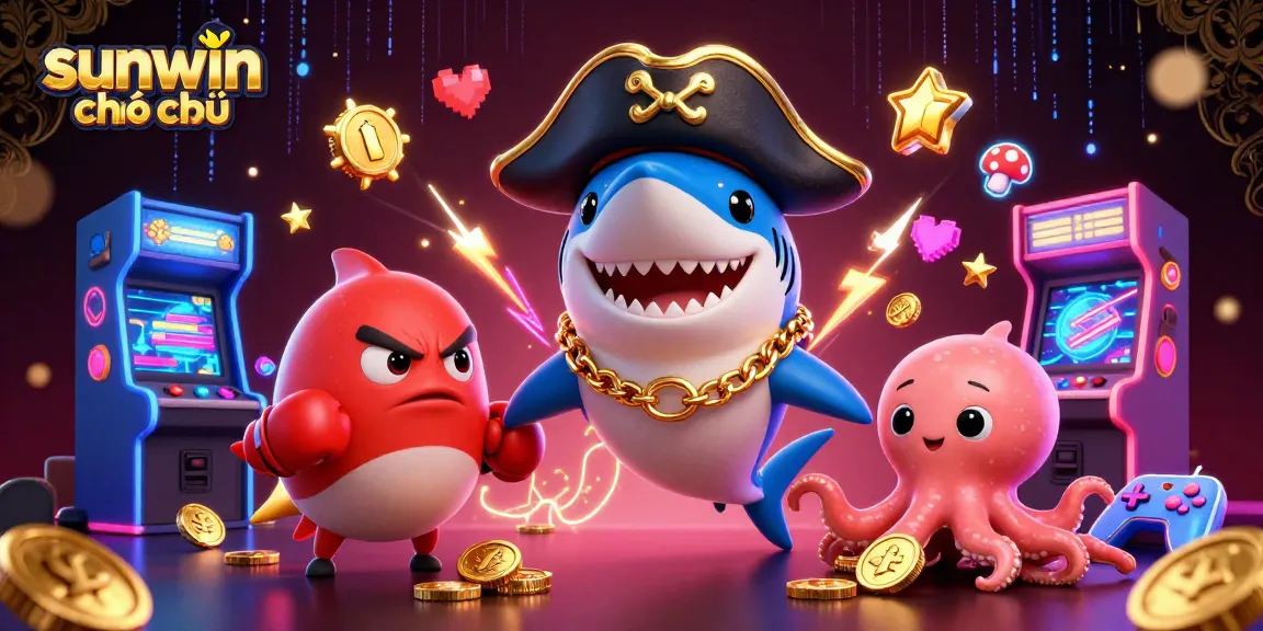 Experience the excitement of sunwin chính chủ with vibrant 3D casino characters and gaming elements.